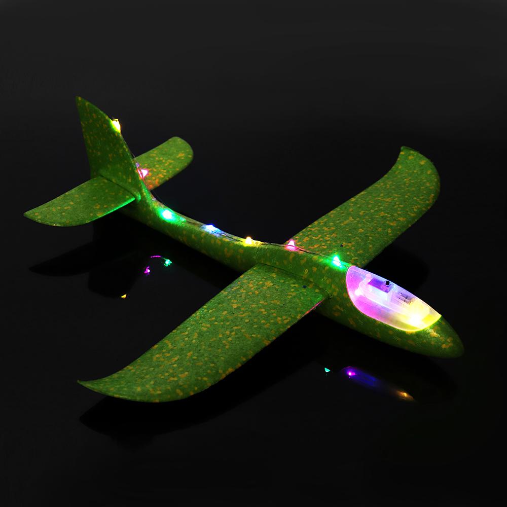 Фото 1 Метательный самолет планер светящийся по всей длине CG Touch Sky Plane Original Green CG2 48 см