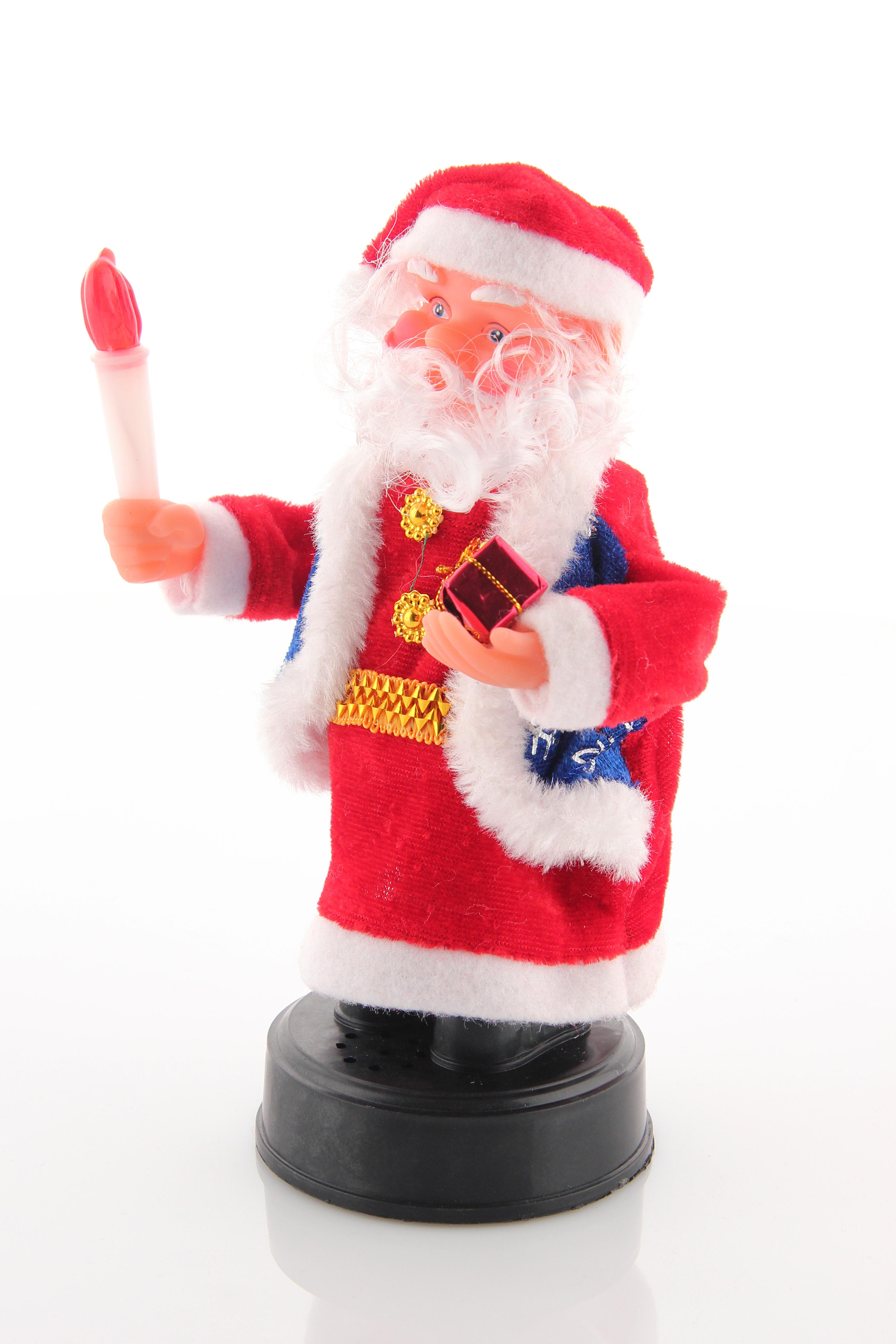 Фото 3 Санта Клаус с факелом и подарком