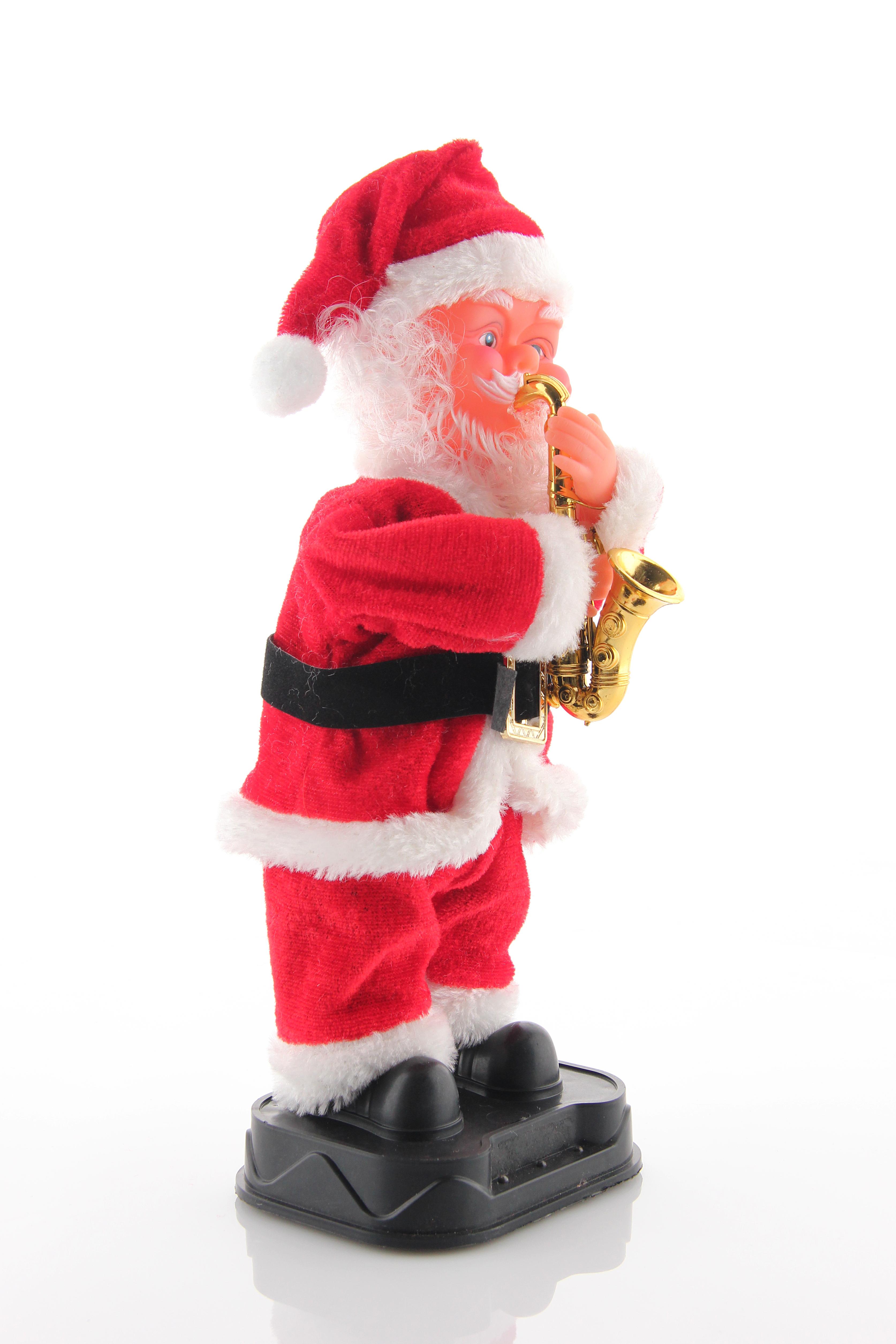 Фото 4 Санта Клаус играющий на саксофоне