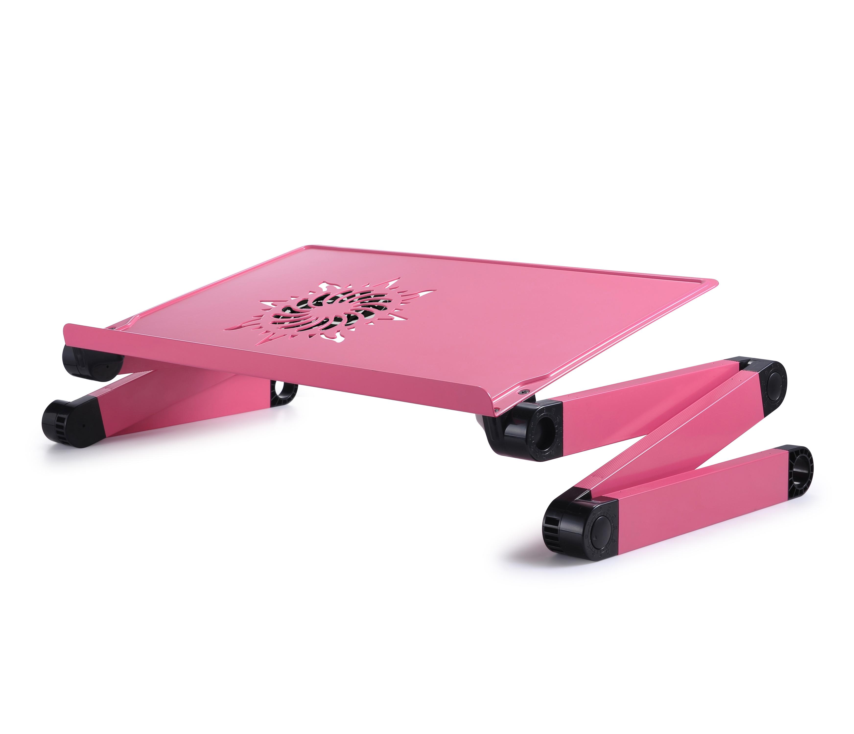 Столик подставка для ноутбука с USB HUB и кулером UFT T59 Pink