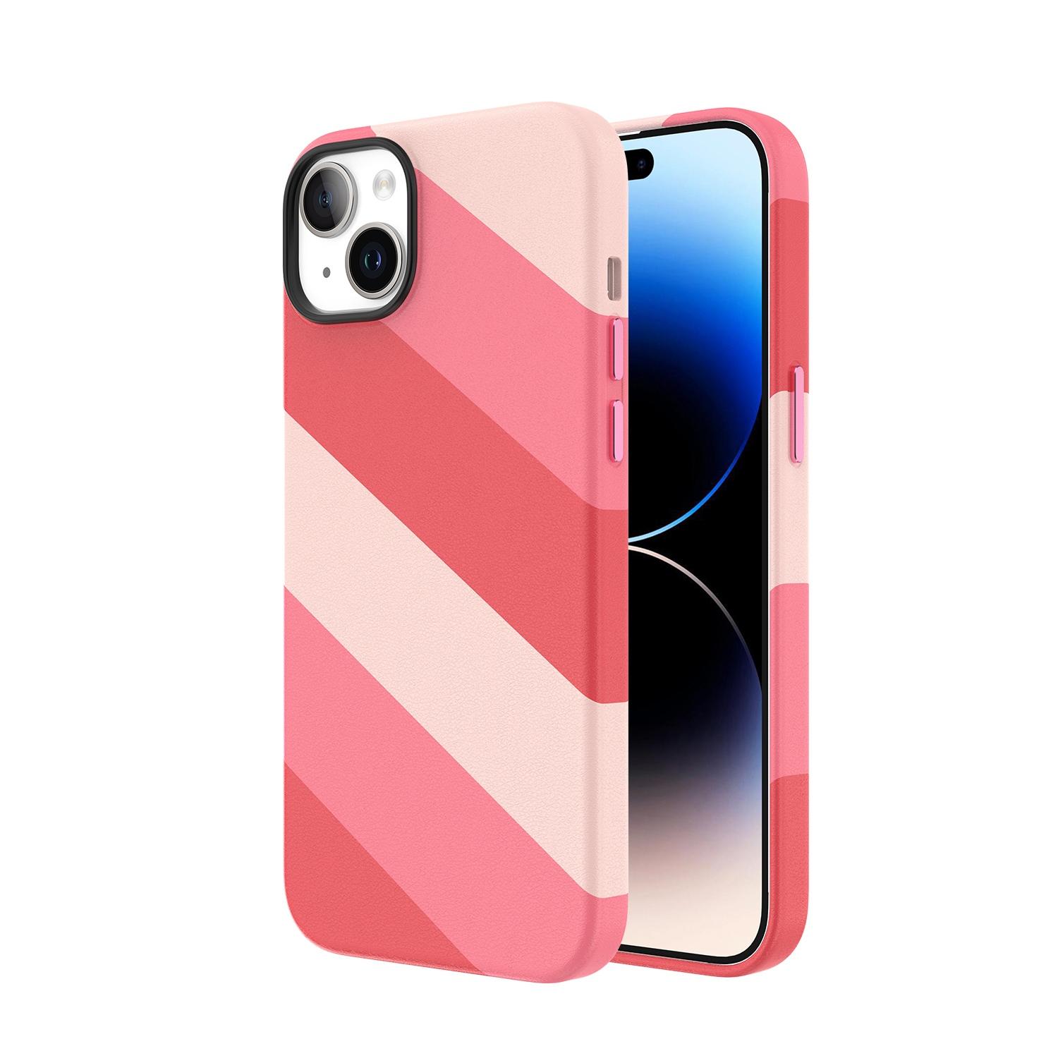 Фото 5 Цветной чехол для iPhone 15 с магнитом MagSafe VOKAMO Pink