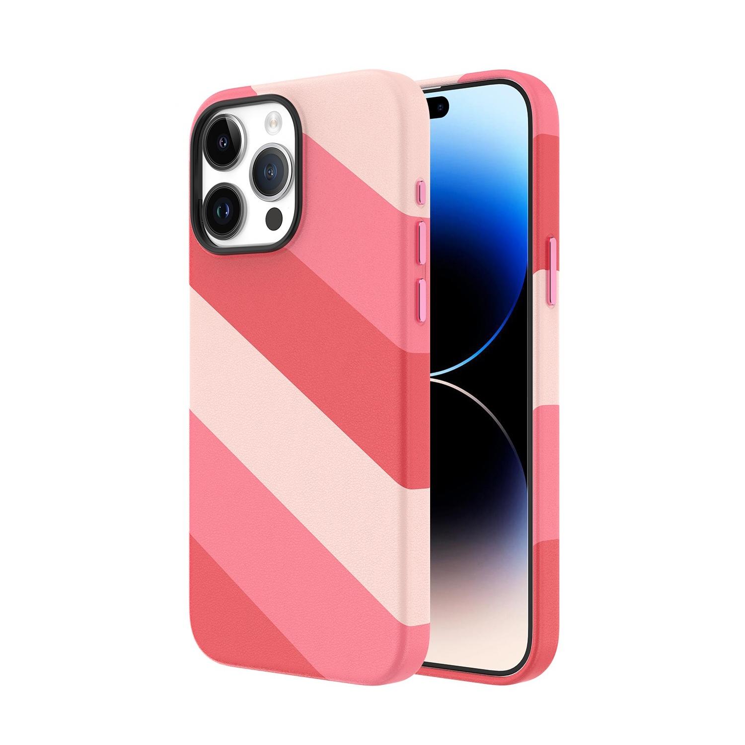 Фото 4 Цветной чехол для iPhone 15 Pro Max с магнитом MagSafe VOKAMO Pink