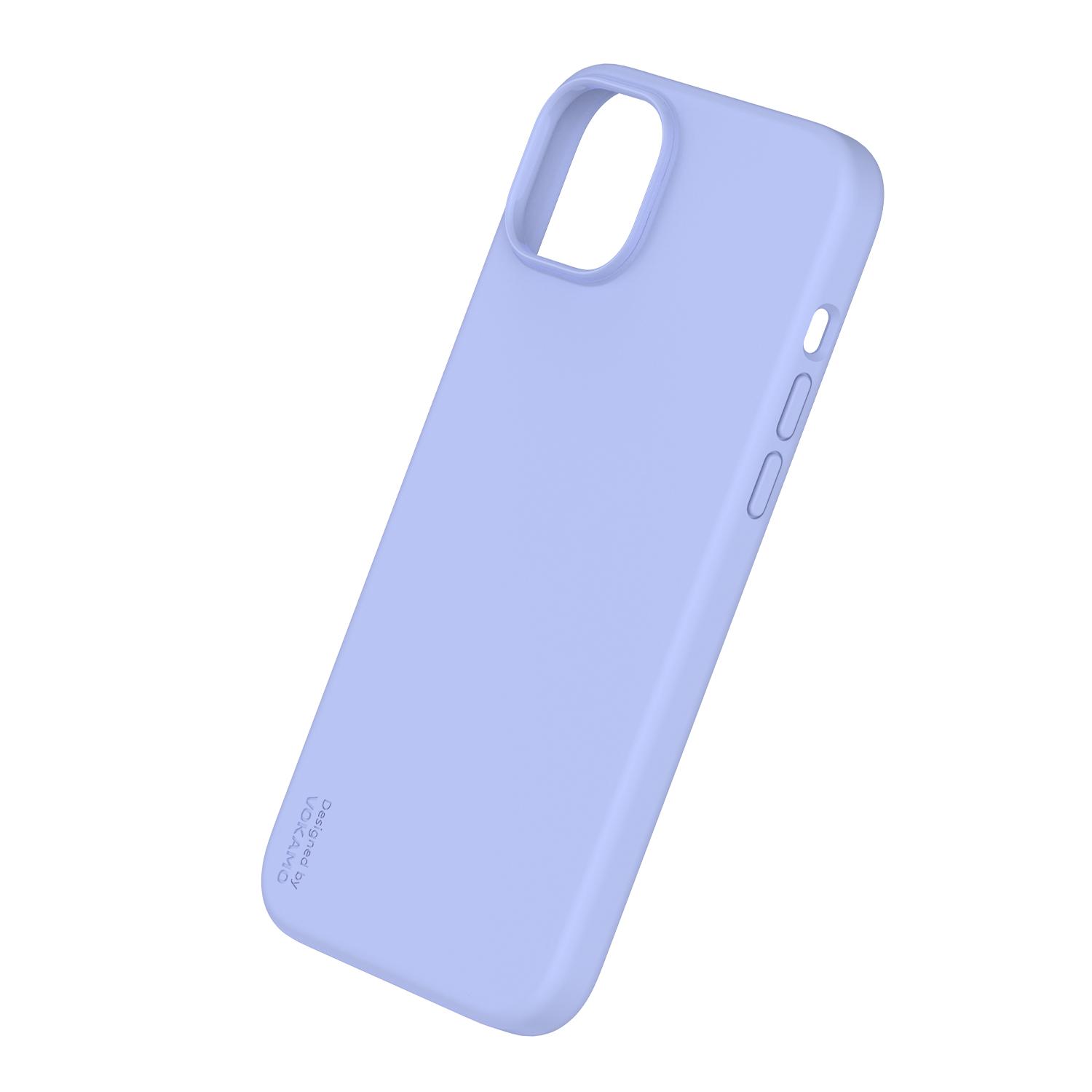 Фото 1 Жидкий силиконовый чехол для iPhone 15 Pro с магнитом MagSafe VOKAMO Purple