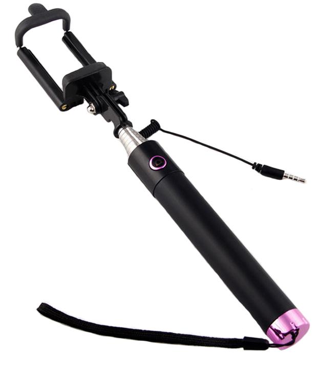 Монопод для селфи со шнуром M+ Selfie Palka Premium Pink (MP050210)