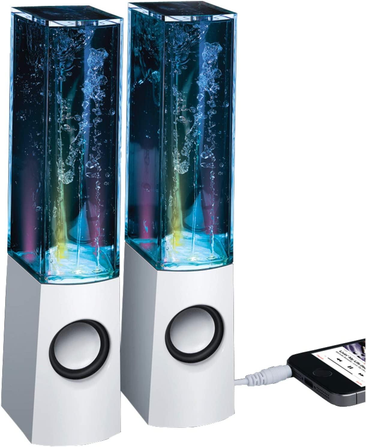Фото 6 Акустическая система UFT Dancing Water Speakers White с фонтанчиком с подсветкой к ПК