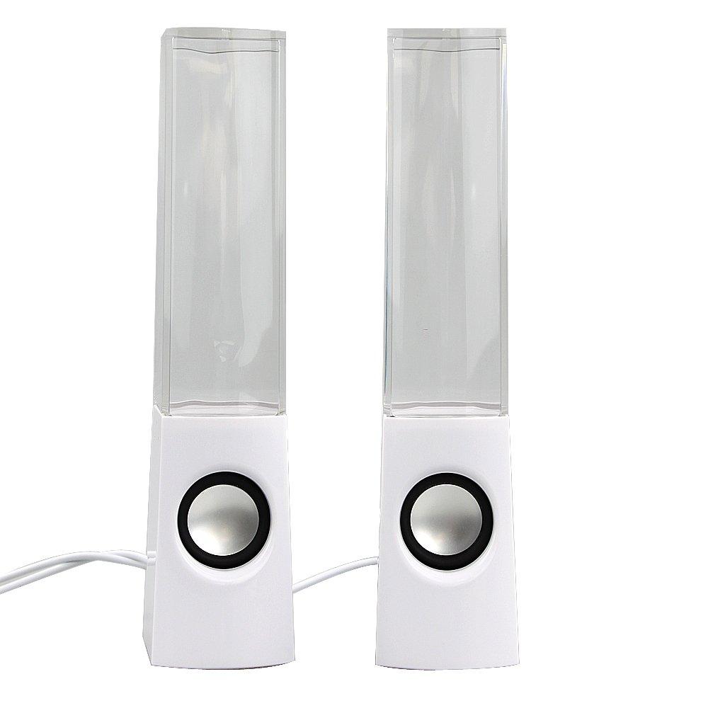 Фото 3 Акустическая система UFT Dancing Water Speakers White с фонтанчиком с подсветкой к ПК