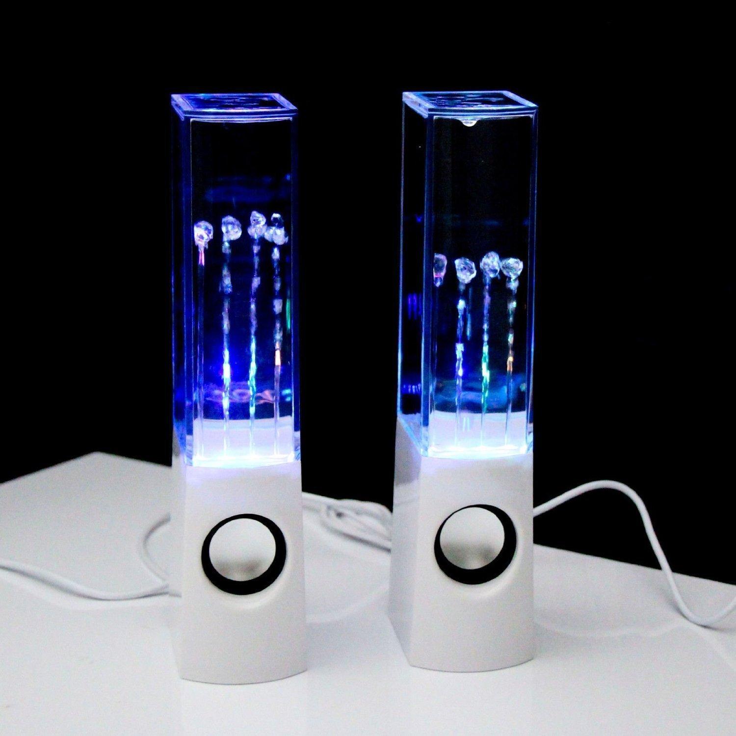 Фото 2 Акустическая система UFT Dancing Water Speakers White с фонтанчиком с подсветкой к ПК