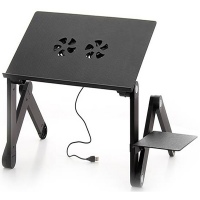 Столик для ноутбука CG T6 Black с активным охлаждением и подставкой под мышку