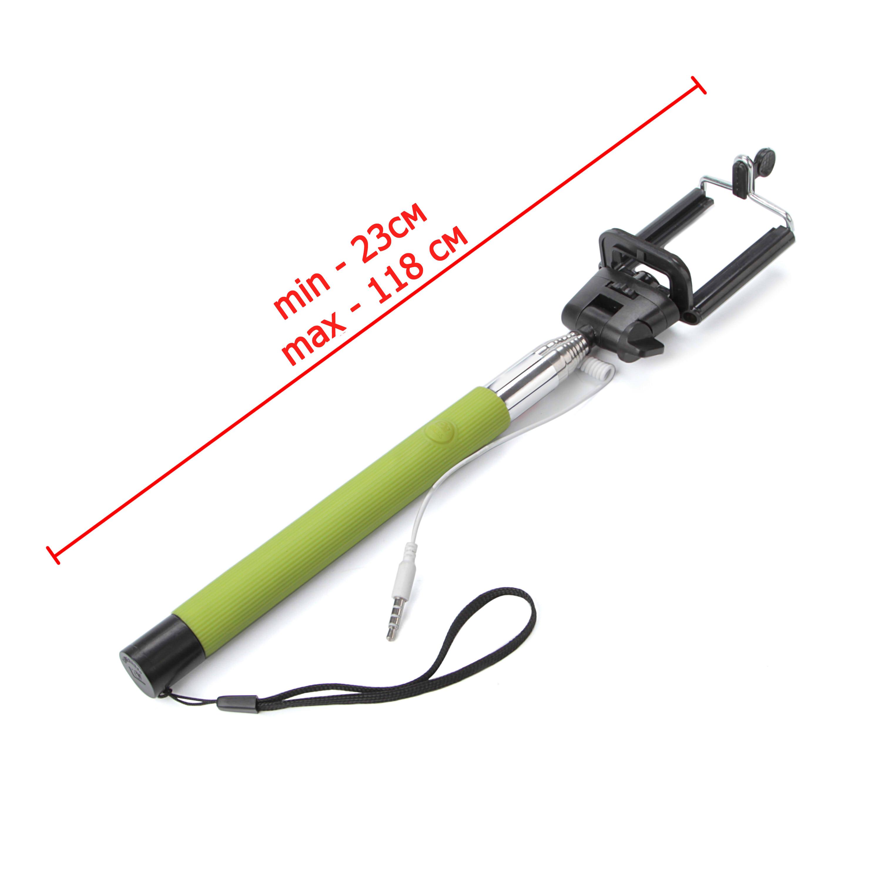 Монопод для селфи со шнуром M+ Selfie Palka Green (MP050203)