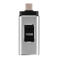 Флеш память накопитель 16Gb USB Type A + Type C + Lightning CG FD16