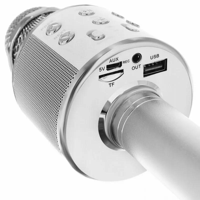 Микрофон беспроводной для караоке с Bluetooth  UFT iTrendy MUSIC STAR MK2L Silver