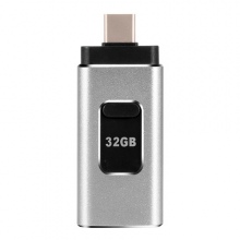 Флеш память накопитель 32Gb 3 в 1 USB 3.0 + Type C + Lightning UFT FD32