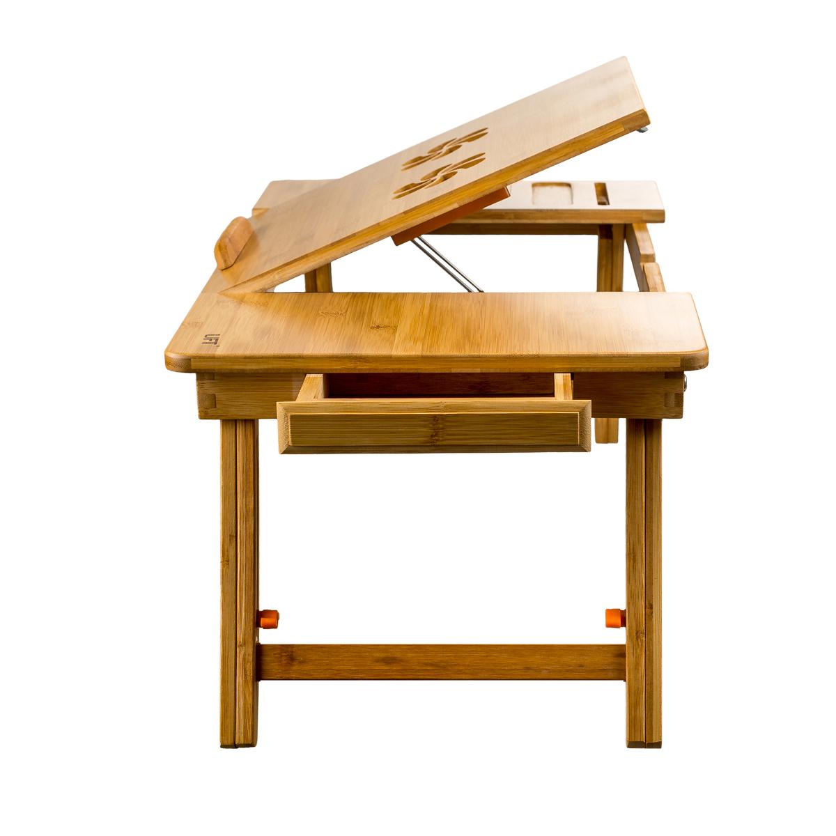Фото 4 Бамбуковый столик для ноутбука с регулируемыми ножками CG T13
