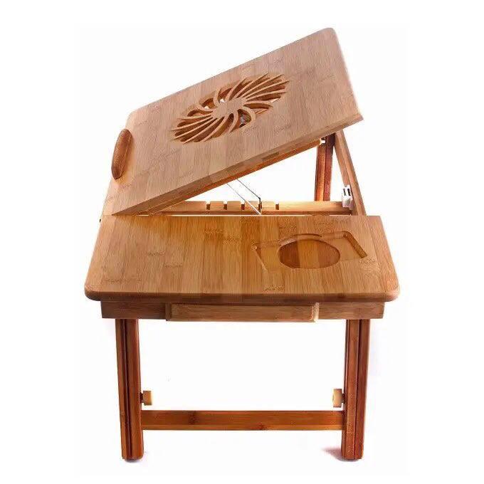 Бамбуковый столик для ноутбука 17