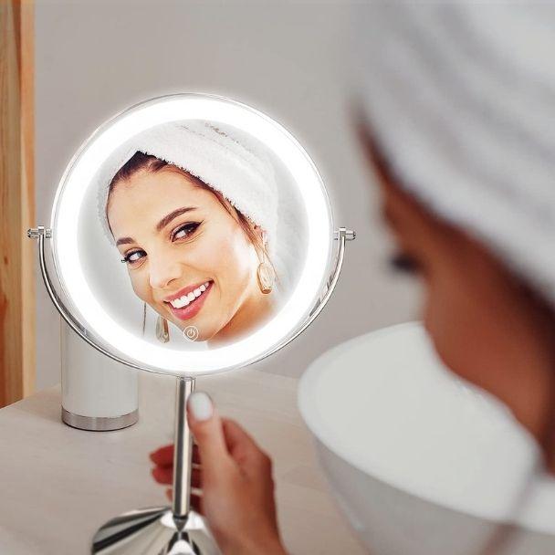 Фото 10 Зеркало косметическое с LED-подсветкой с аккумулятором UFT Cosmetic Mirroir CM1