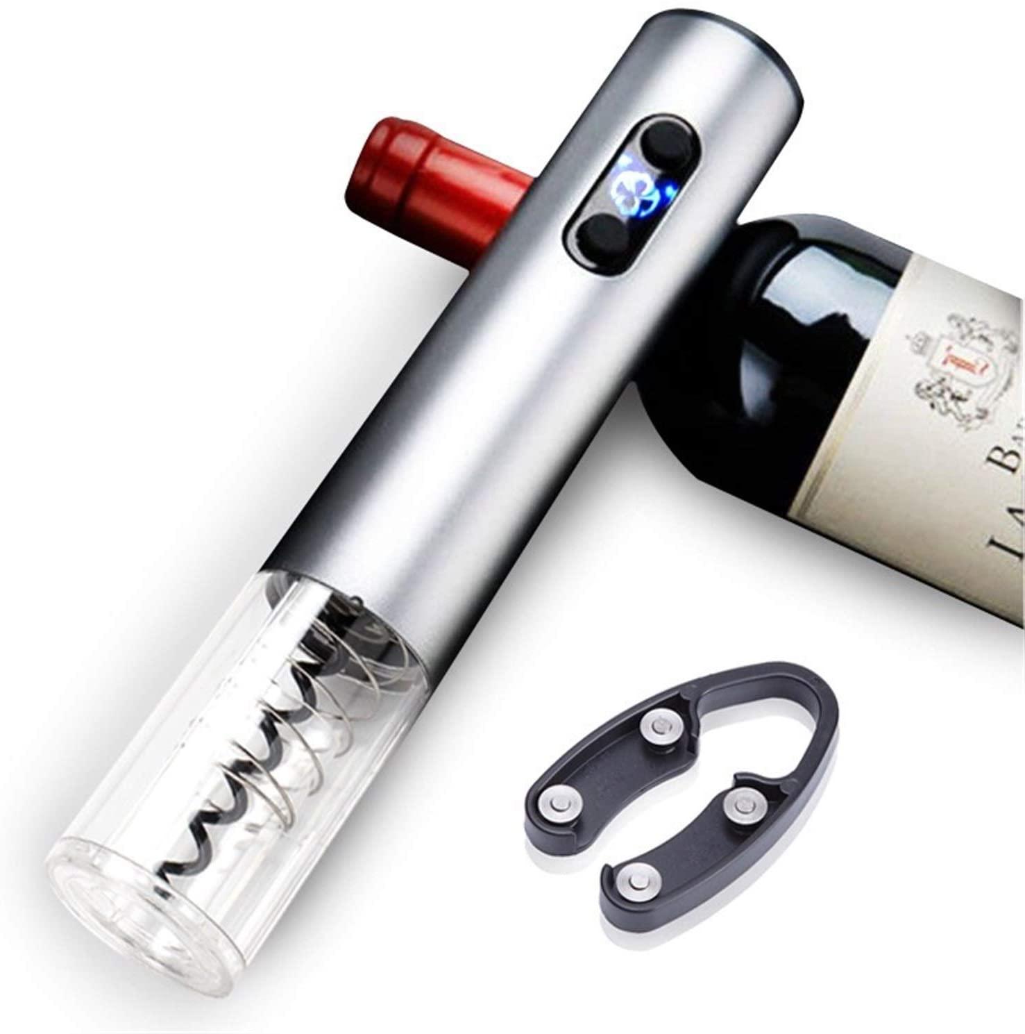 Фото 2 Автоматический штопор для вина с аэратором, пробкой и ножом для фольги CG WBO1
