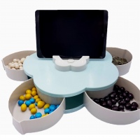 Коробка-органайзер менажница для закусок на 5 отсеков (для снеков, сладостей, орехов) CG Snack Box Flower