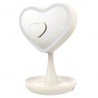 Зеркало с подсветкой Сердце CG Mirroir Heart Cream