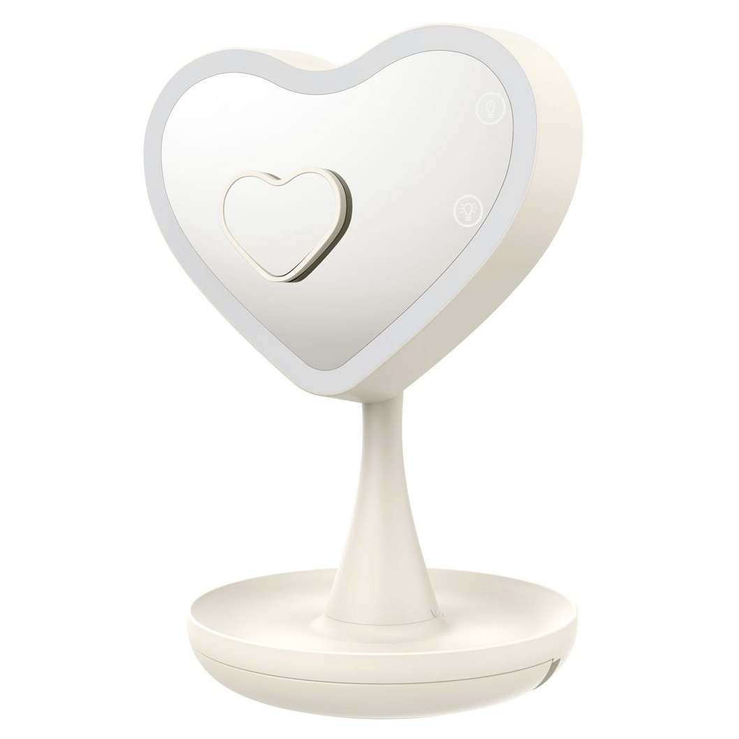 Фото Зеркало с подсветкой Сердце CG Mirroir Heart Cream