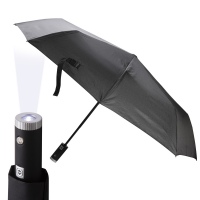 Автоматический зонт с фонариком CG U3 black