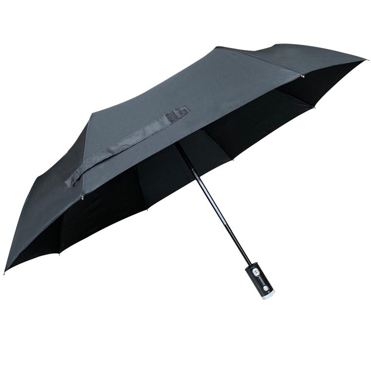 Фото 2 Автоматический зонт с фонариком M+ U3 black