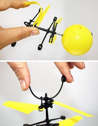 Фото 1 Летающий смайлик игрушка с датчиком на препятствия CG Fly Smile1