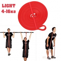 Резинка-эспандер для подтягиваний и спорта UFT EX02 Red Резиновая петля для турника 4-16 кг