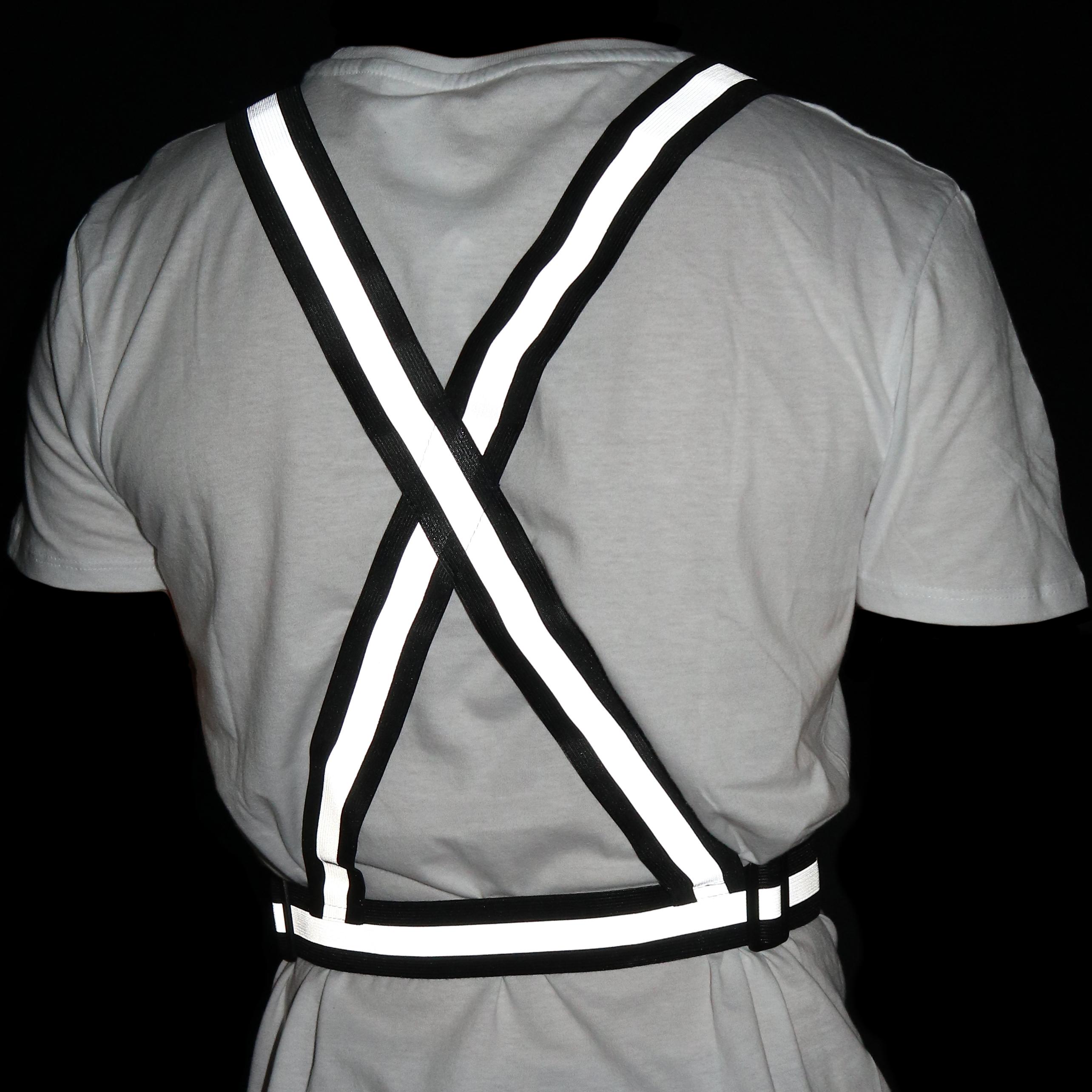 Фото 3 Светоотражающий пояс-жилет для велосипедистов  CG waistcoat One Size Black