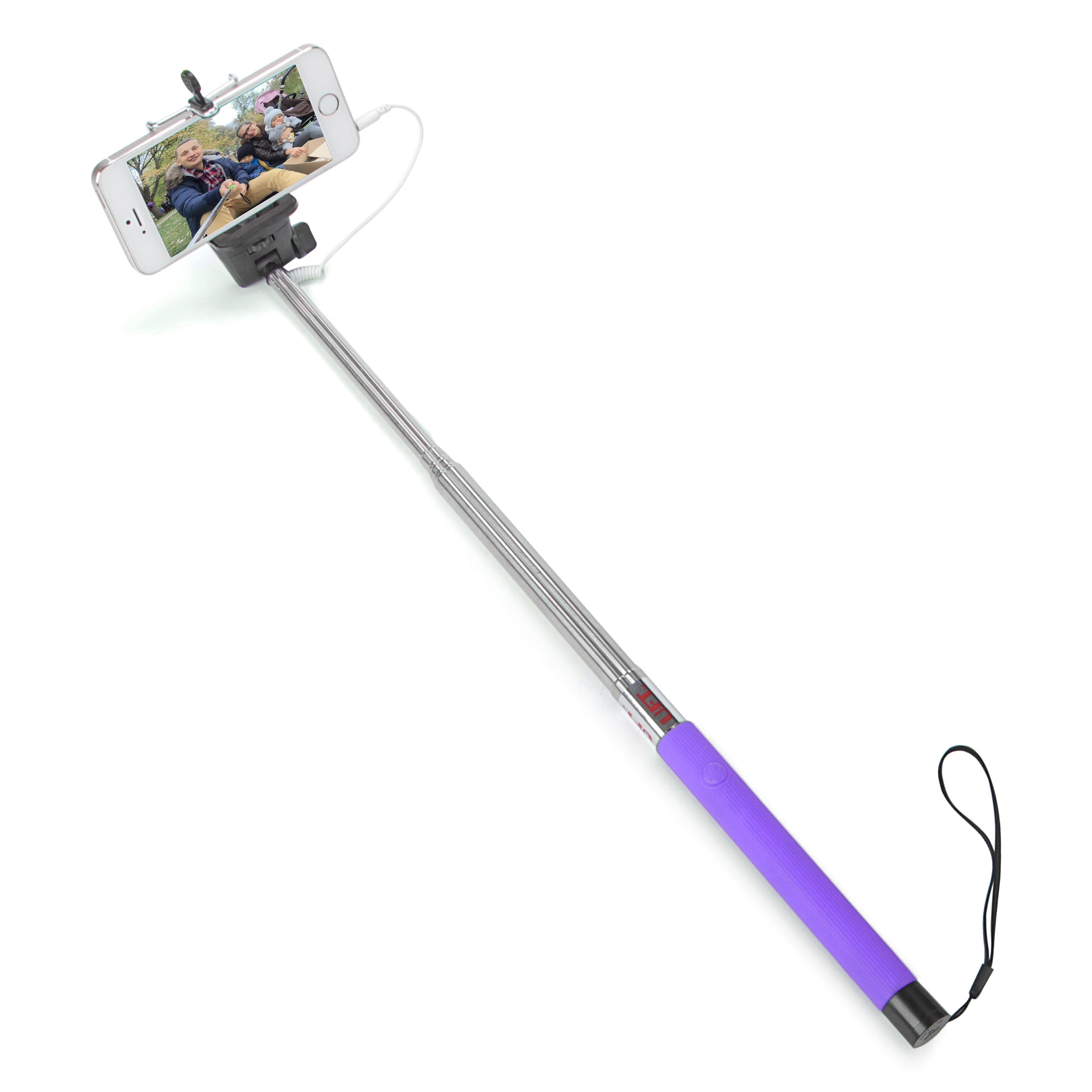 Монопод для селфи, селфи палка со шнуром CG SS1 Purple