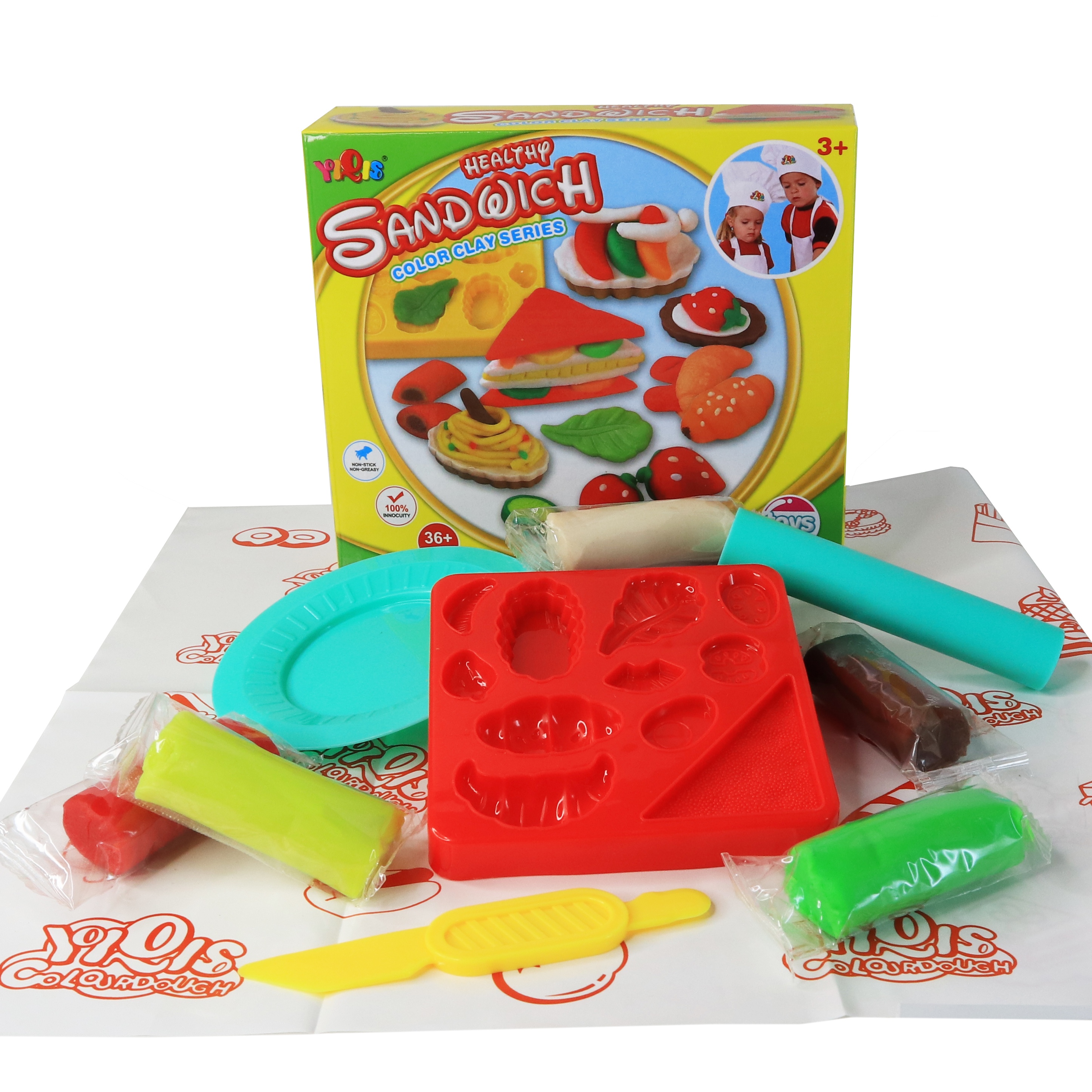 Фото Набор пластилина для лепки CG Playdough Healthy Sandwich