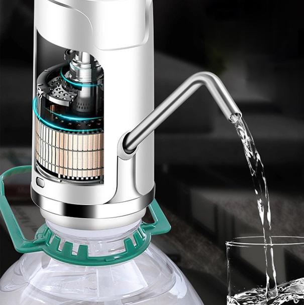 Фото 1 Электрическая помпа для питьевой воды с аккумулятором CG KASMET Pump Dispenser PD2 Silver