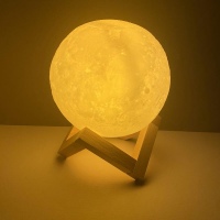 Светильник ночник Луна CG Magic 3D Moon Touch 11 см на подставке