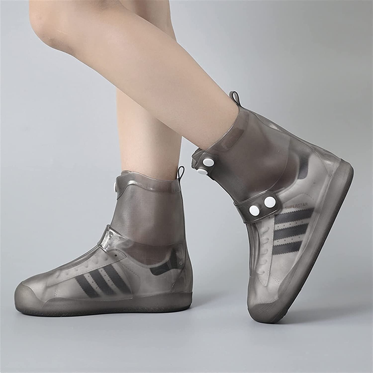Фото Cиликоновые чехлы-бахилы для обуви с застежкой размер M 40-41 CG WSS3 Black