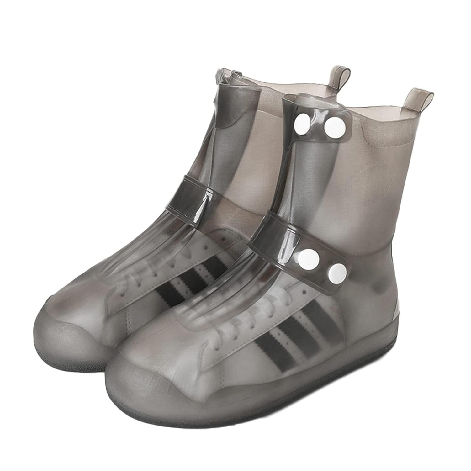 Фото 1 Cиликоновые чехлы-бахилы для обуви с застежкой размер M 40-41 CG WSS3 Black