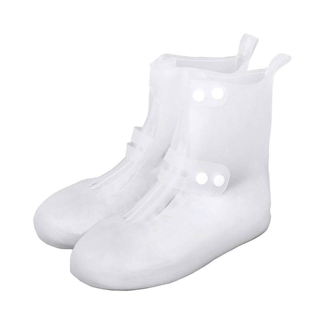 Фото 1 Cиликоновые чехлы-бахилы для обуви с застежкой XL 44-45 CG WSS3 White