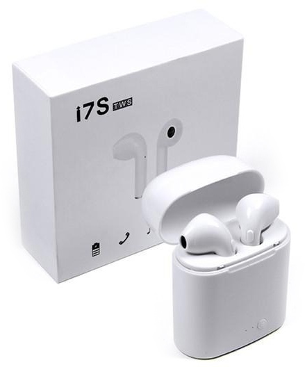 Фото Беспроводные Bluetooth наушники CG HBQ i7S TWS White с кейсом-футляром