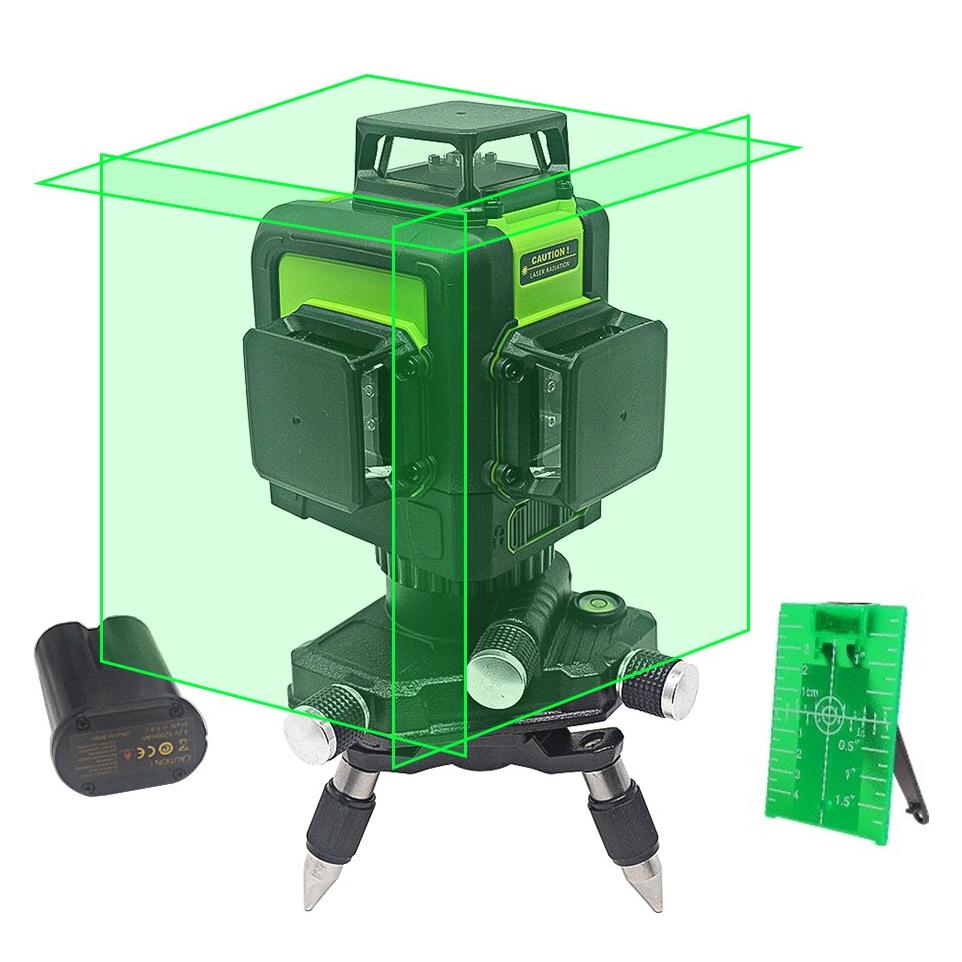 Фото 1 Лазерный уровень Нивелир 3D-12 Линий зеленый луч Laser Level green (Bls0057)