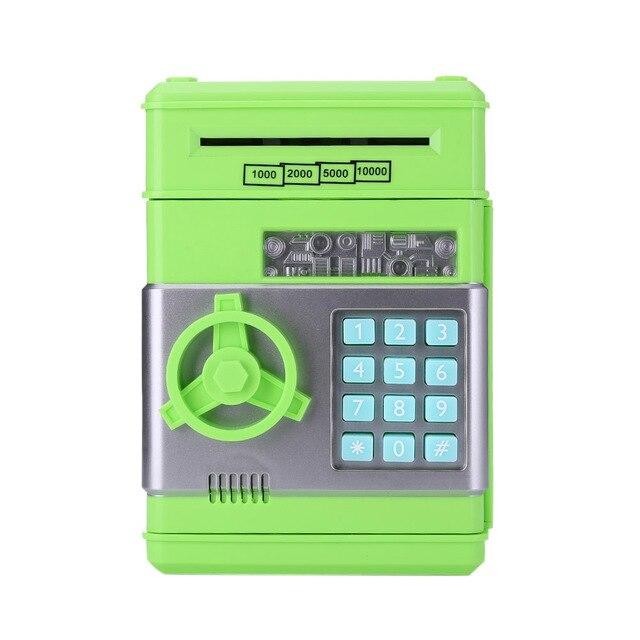 Игрушечный сейф копилка музыкальная с электронным купюроприемником UFT Cashbox Green