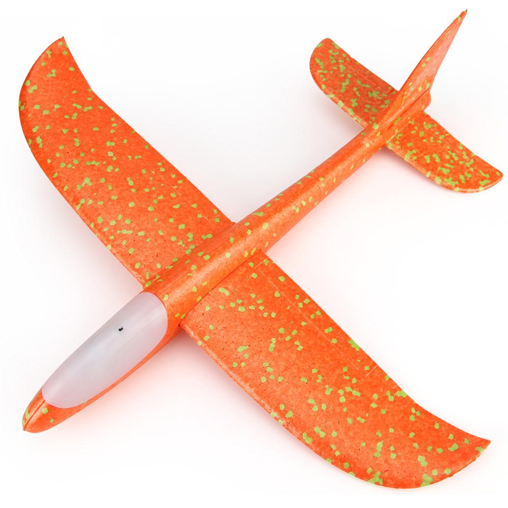 Фото 1 Метательный самолет планер светящийся по всей длине UFT Touch Sky Plane Original Orange G3 48 см