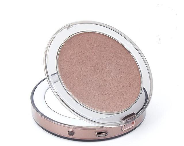 Фото 4 Карманное зеркало для макияжа с LED подсветкой UFT CM2 8.5 х1.75 см