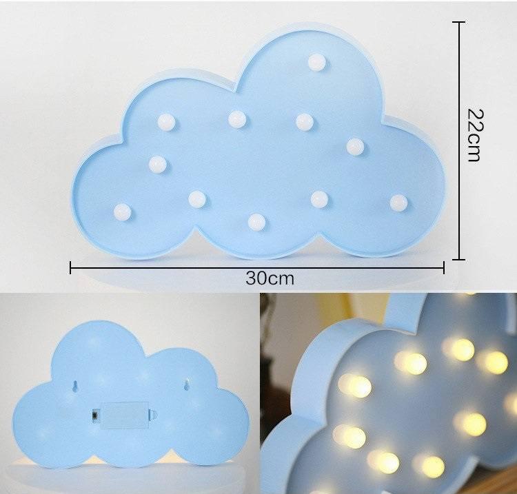 Фото 6 Декоративный детский LED светильник ночник Облачко UFT Funny Lamp Cloud 30 х 22х 2,8 см