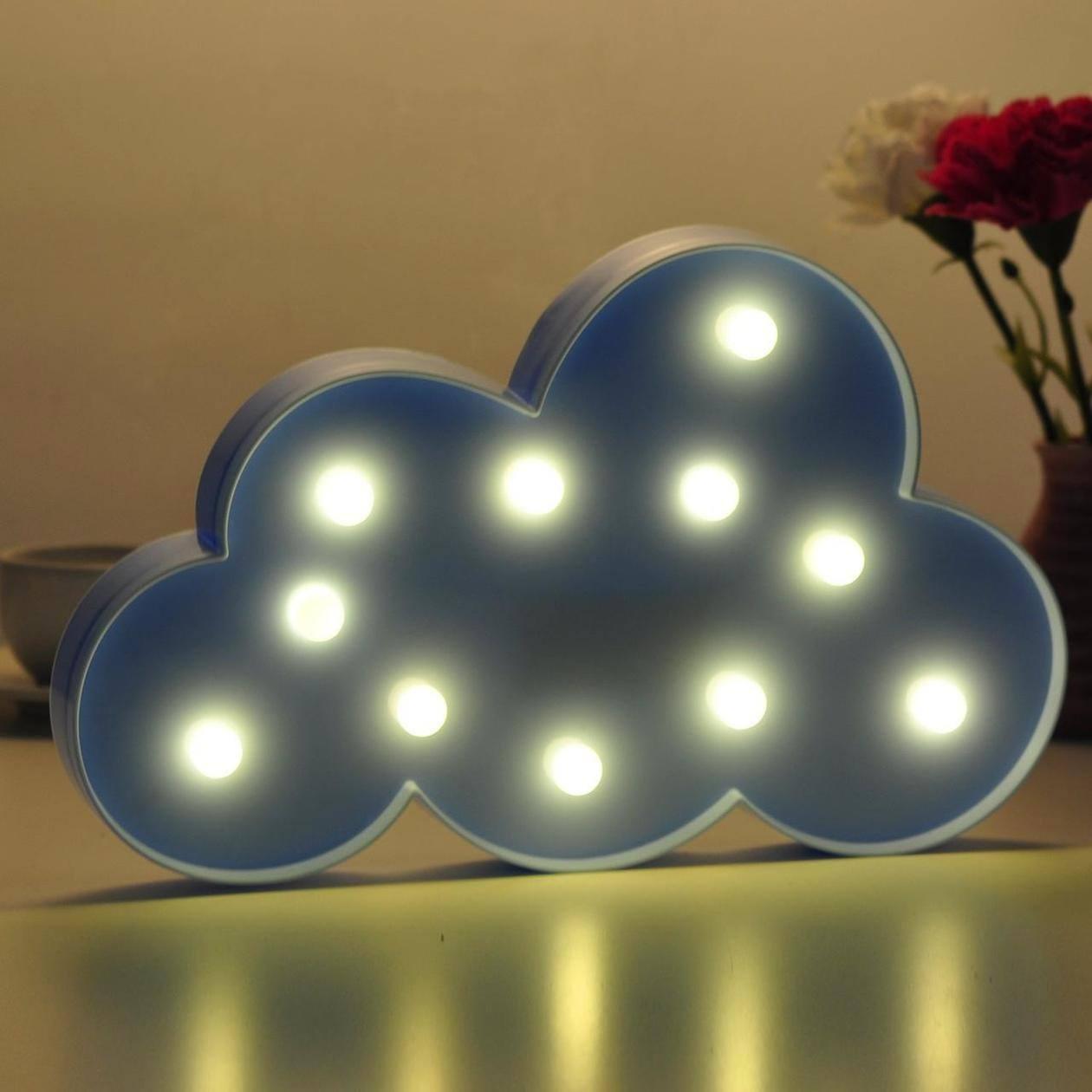 Фото 2 Декоративный детский LED светильник ночник Облачко UFT Funny Lamp Cloud 30 х 22х 2,8 см