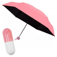 Карманный зонт капсула в футляре  UFT U1 Pink от дождя/солнца
