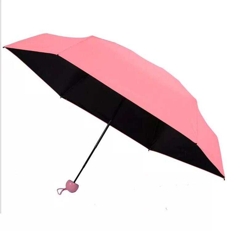 Фото 2 Карманный зонт капсула в футляре  UFT U1 Pink от дождя/солнца
