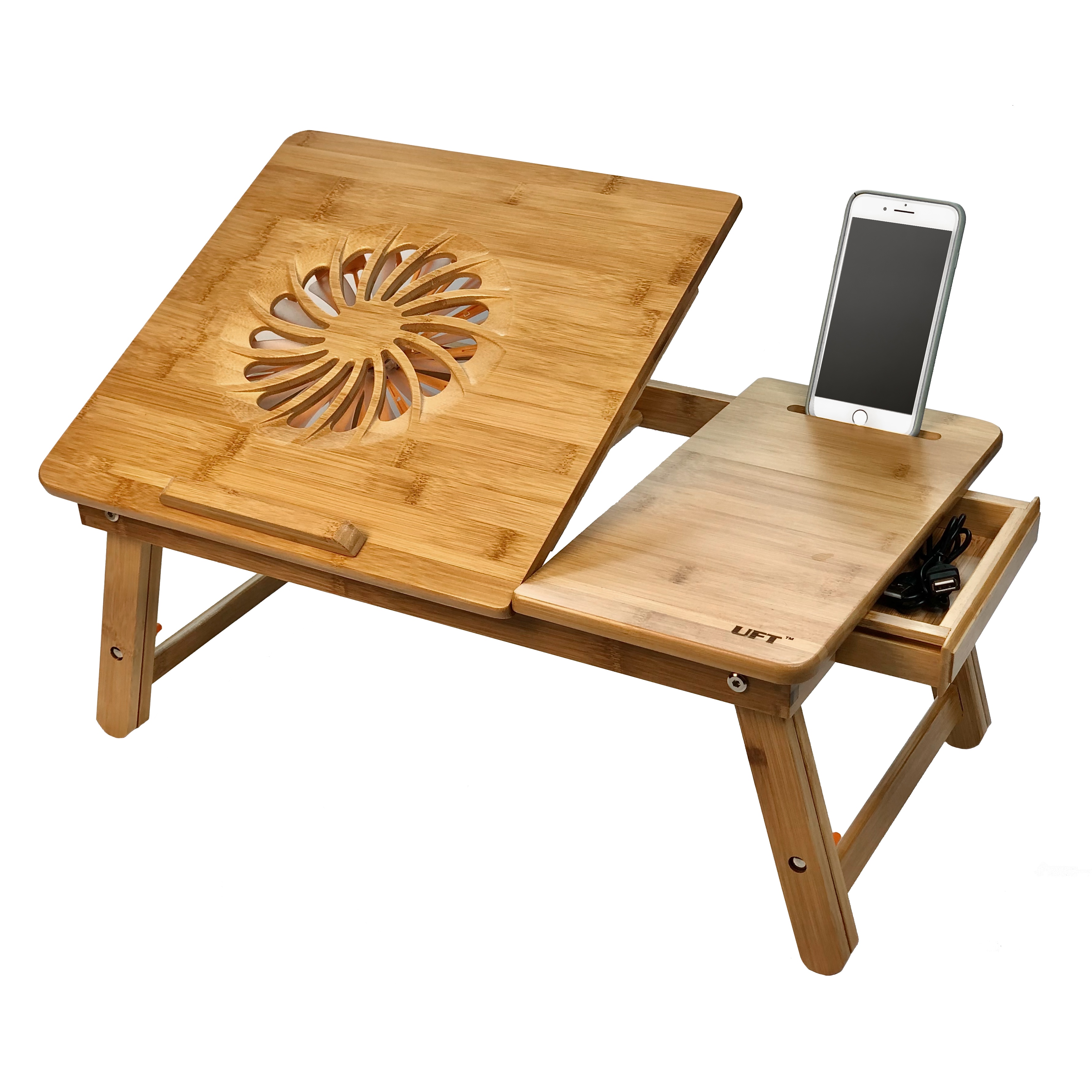 Фото Бамбуковый столик UFT T25 для ноутбука 17