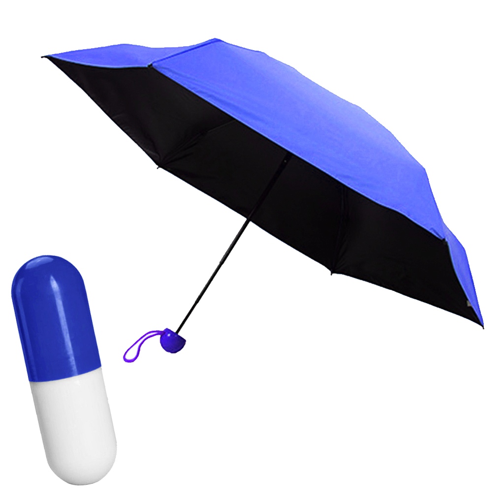 Фото Карманный зонт в футляре капсула UFT Синий