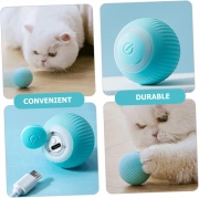 Интерактивная игрушка для кошек умный мяч UFT CatToy 1 Blue