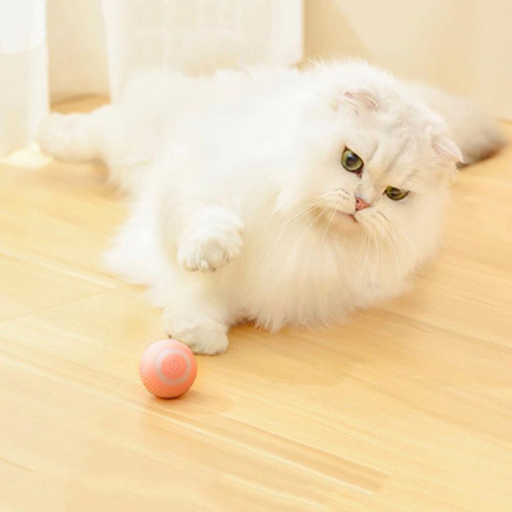 Фото Интерактивная игрушка для кошек и маленьких собак умный мяч UFT CatToy 1 Pink