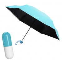 Карманный зонт капсула в футляре  UFT U1 Blue от дождя/солнца