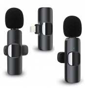 Беспроводной петличный микрофон Двойной с приемником для iPhone UFT TCM2